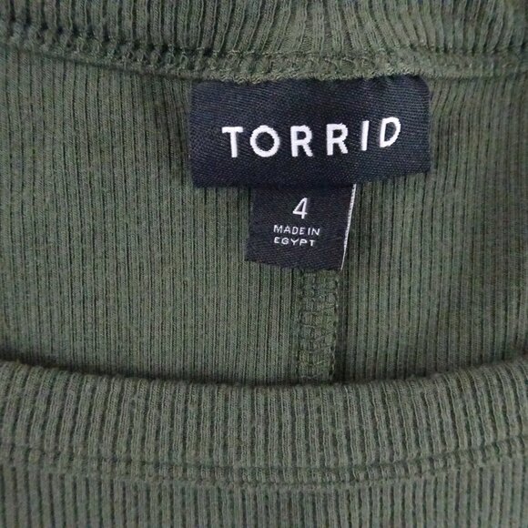 Torrid Women Green Long Tank Dress Size 4 - Picture 5 of 8